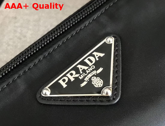 Prada Roller Shoulder Bag in Black Nylon and Leather Replica