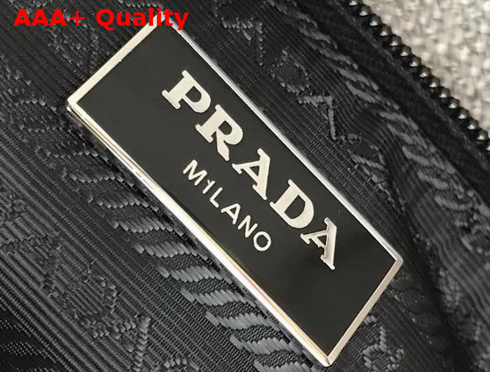 Prada Roller Shoulder Bag in Yellow Nylon and Black Leather Replica