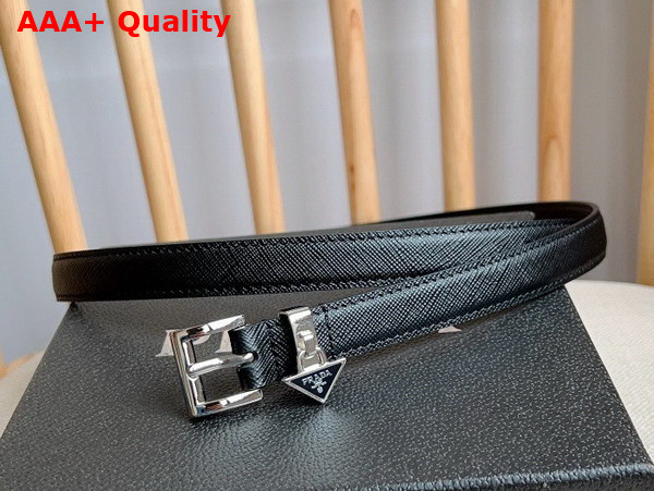 Prada Saffiano Belt in Black 1CC499 Replica