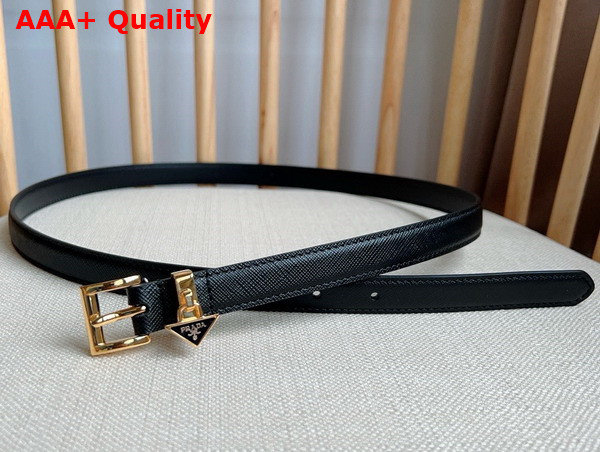 Prada Saffiano Belt in Black 1CC499 Replica