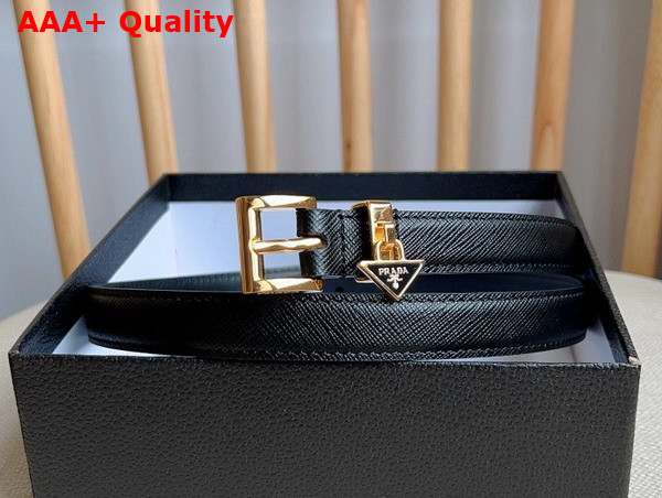 Prada Saffiano Belt in Black 1CC499 Replica