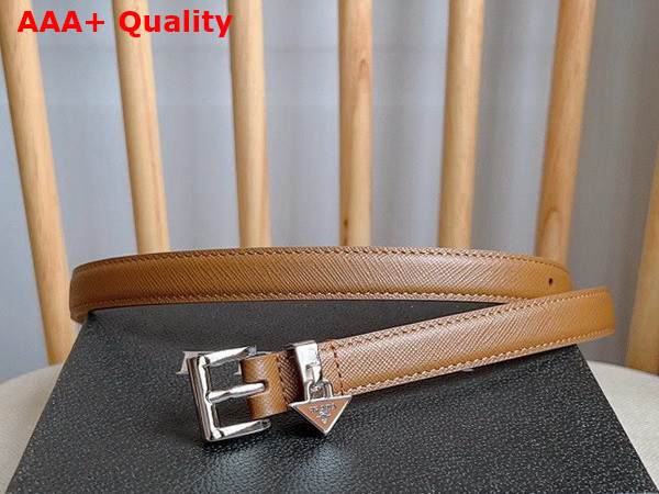 Prada Saffiano Belt in Cognac 1CC499 Replica