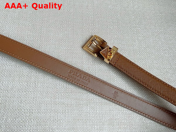 Prada Saffiano Belt in Cognac 1CC499 Replica