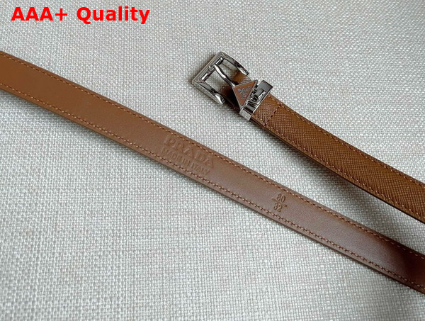 Prada Saffiano Belt in Cognac 1CC499 Replica