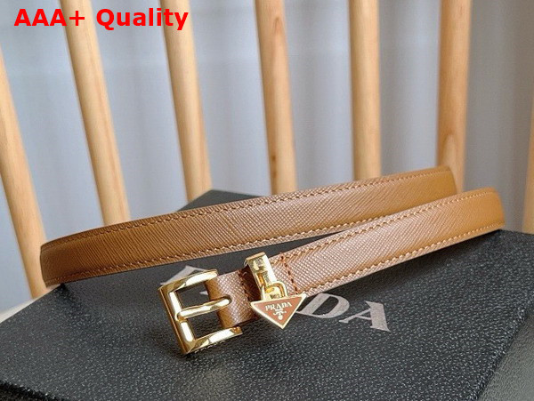 Prada Saffiano Belt in Cognac 1CC499 Replica