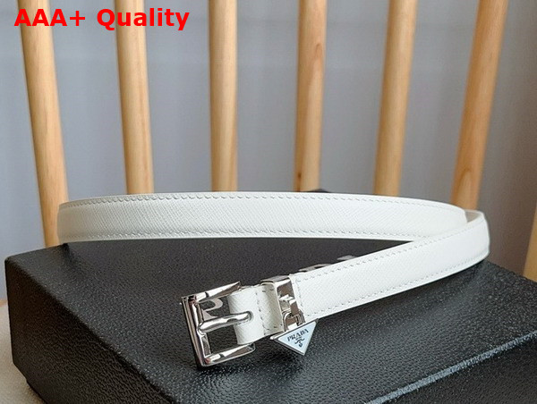 Prada Saffiano Belt in White 1CC499 Replica