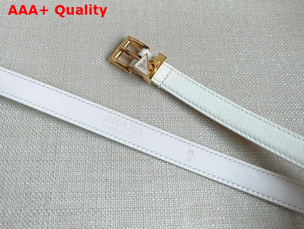 Prada Saffiano Belt in White 1CC499 Replica