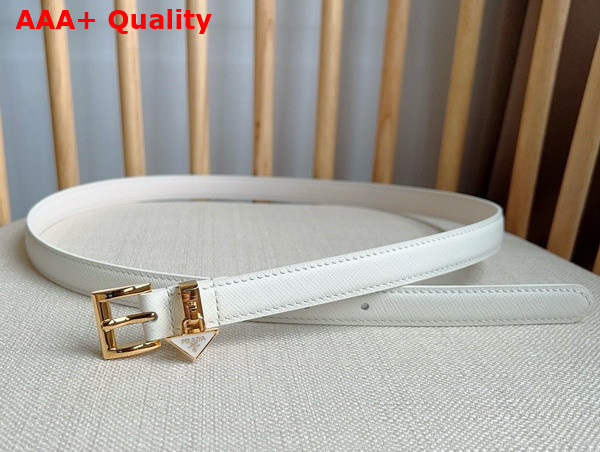 Prada Saffiano Belt in White 1CC499 Replica