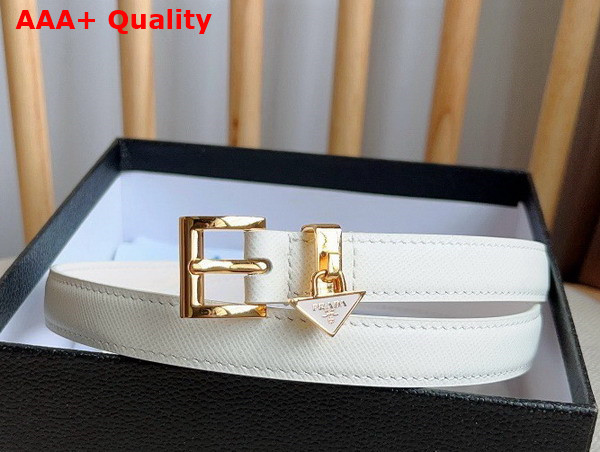 Prada Saffiano Belt in White 1CC499 Replica