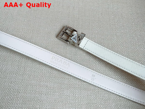 Prada Saffiano Belt in White 1CC499 Replica