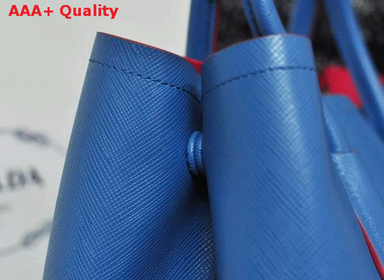 Prada Saffiano Cuir Leather Tote in Blue Replica