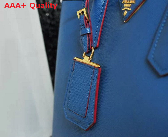 Prada Saffiano Cuir Leather Tote in Blue Replica