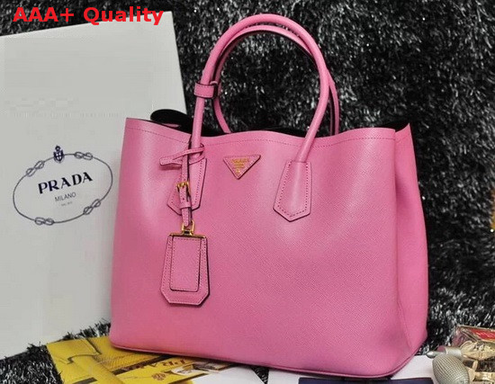 Prada Saffiano Cuir Leather Tote in Pink Replica