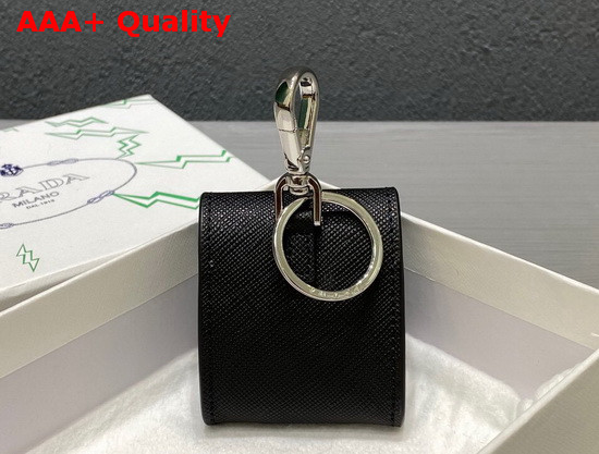 Prada Saffiano Leather Airpods Case in Black Replica