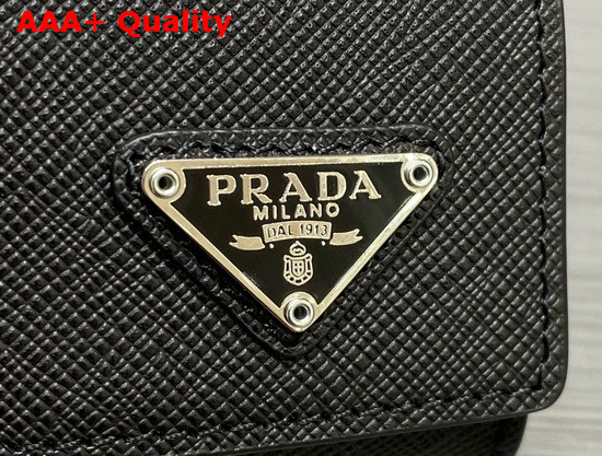 Prada Saffiano Leather Airpods Case in Black Replica