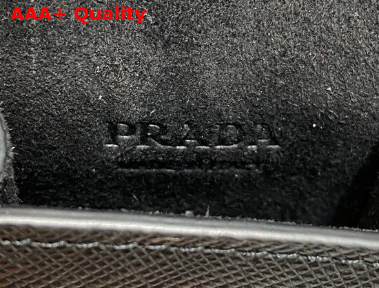 Prada Saffiano Leather Airpods Case in Black Replica