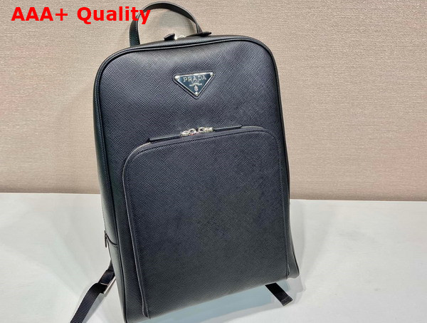 Prada Saffiano Leather Backpack in Black 2VZ102 Replica