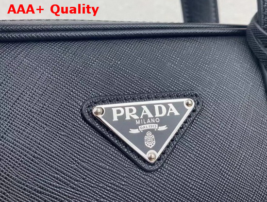 Prada Saffiano Leather Briefcase in Black Replica