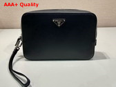 Prada Saffiano Leather Clutch in Black 2VF017 Replica