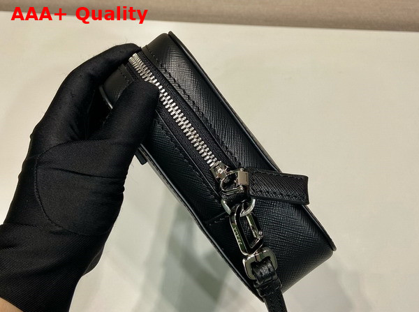 Prada Saffiano Leather Clutch in Black 2VF017 Replica