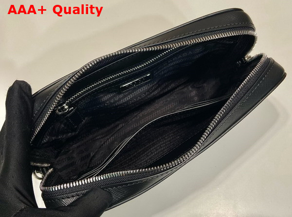 Prada Saffiano Leather Clutch in Black 2VF017 Replica