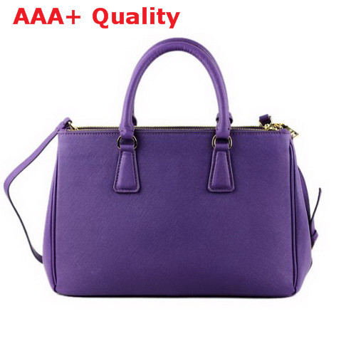 Prada Saffiano Leather Handbag Purple Replica