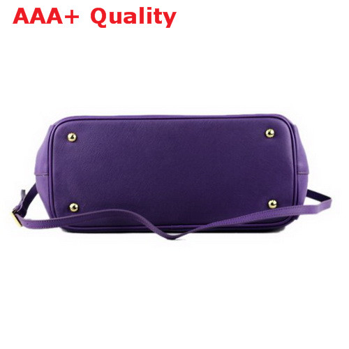 Prada Saffiano Leather Handbag Purple Replica