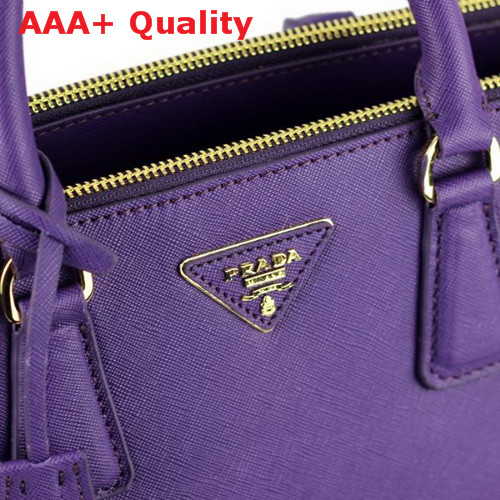 Prada Saffiano Leather Handbag Purple Replica