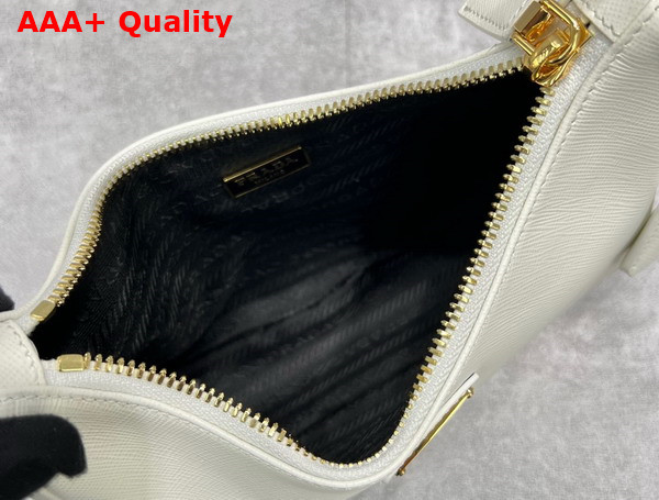 Prada Saffiano Leather Mini Bag White 1BC204 Replica