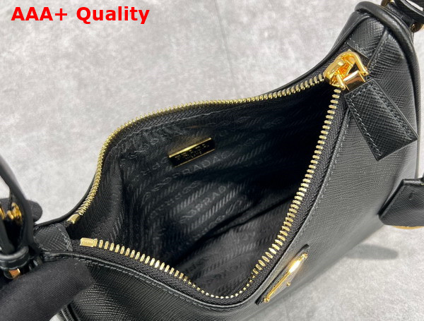 Prada Saffiano Leather Mini Bag in Black 1BC204 Replica