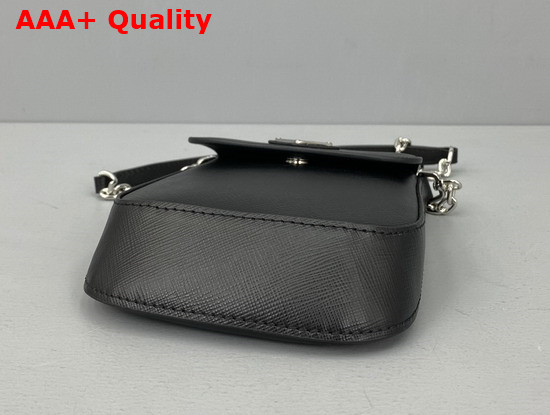 Prada Saffiano Leather Mini Bag in Black 1BH185 Replica