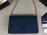 Prada Saffiano Leather Mini Bag in Blue