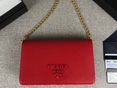 Prada Saffiano Leather Mini Bag in Red