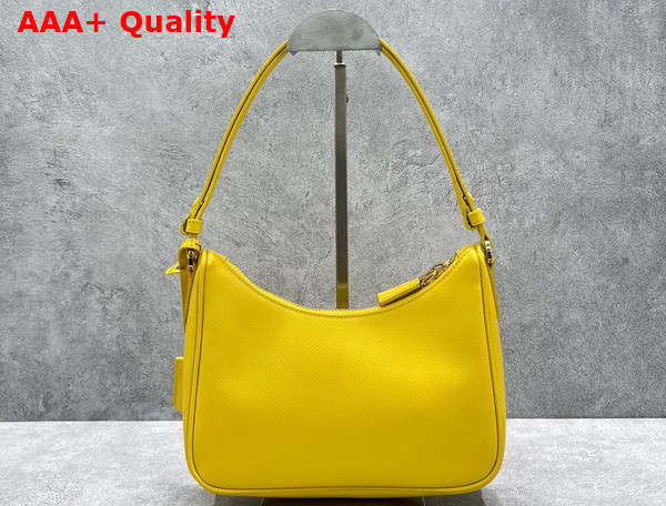 Prada Saffiano Leather Mini Bag in Sunny Yellow 1BC204 Replica