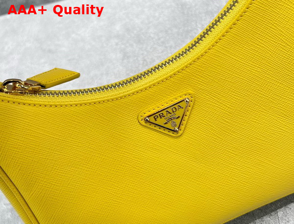 Prada Saffiano Leather Mini Bag in Sunny Yellow 1BC204 Replica