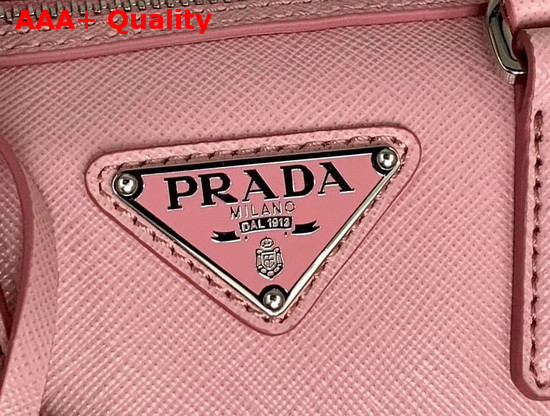 Prada Saffiano Leather Mini Boston Bag in Pink Replica