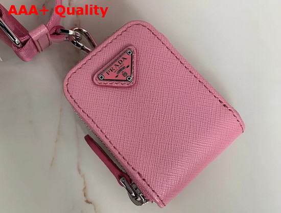 Prada Saffiano Leather Mini Boston Bag in Pink Replica