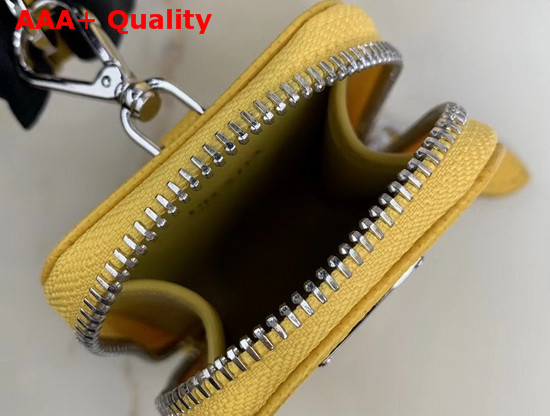 Prada Saffiano Leather Mini Boston Bag in Yellow Replica