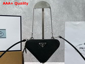 Prada Saffiano Leather Mini Pouch in Black 1NR015 Replica