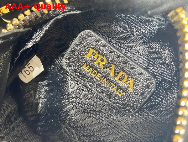 Prada Saffiano Leather Mini Pouch in Black 1NR023 Replica