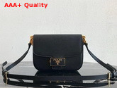 Prada Saffiano Leather Prada Embleme Bag in Black Replica