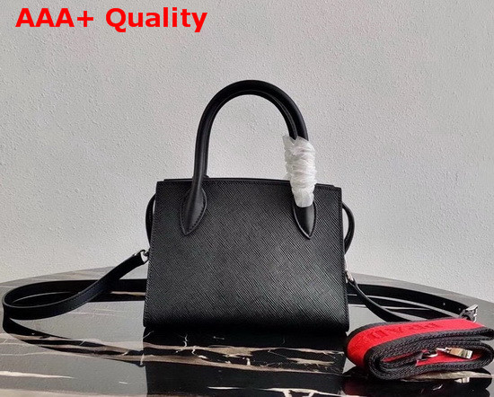 Prada Saffiano Leather Prada Monochrome Bag in Black Replica