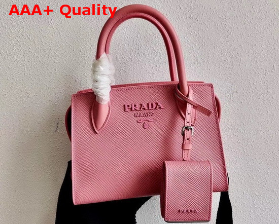 Prada Saffiano Leather Prada Monochrome Bag in Petal Pink Replica