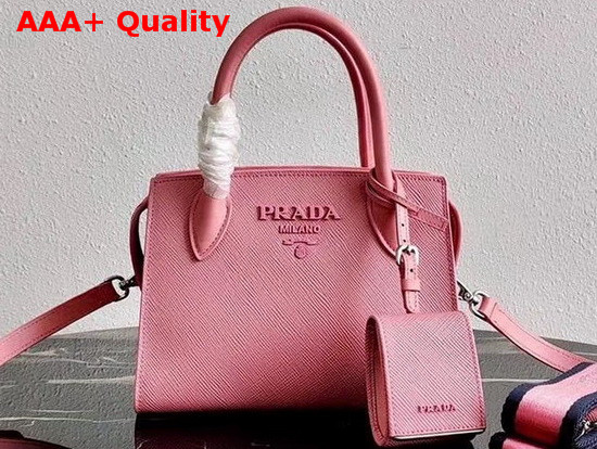 Prada Saffiano Leather Prada Monochrome Bag in Petal Pink Replica