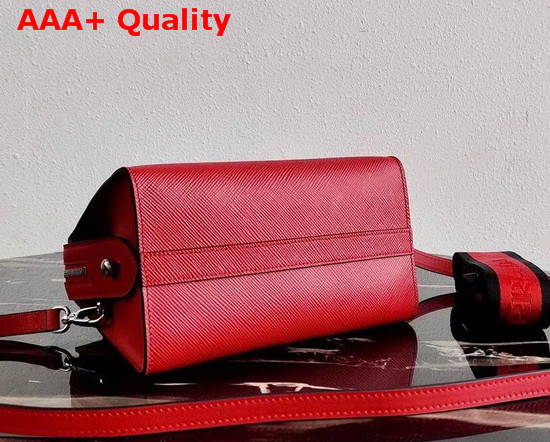 Prada Saffiano Leather Prada Monochrome Bag in Red Replica