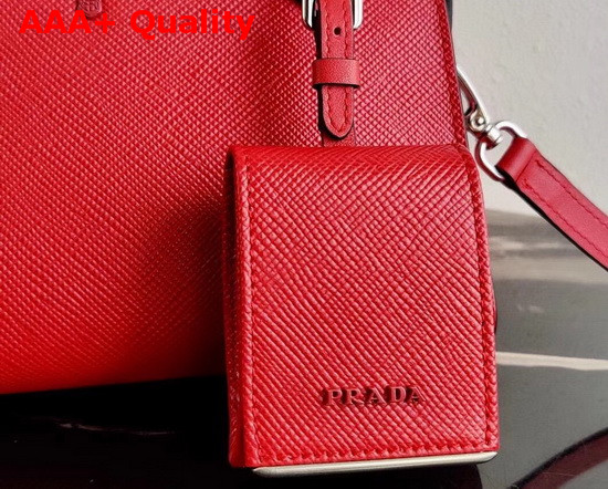 Prada Saffiano Leather Prada Monochrome Bag in Red Replica