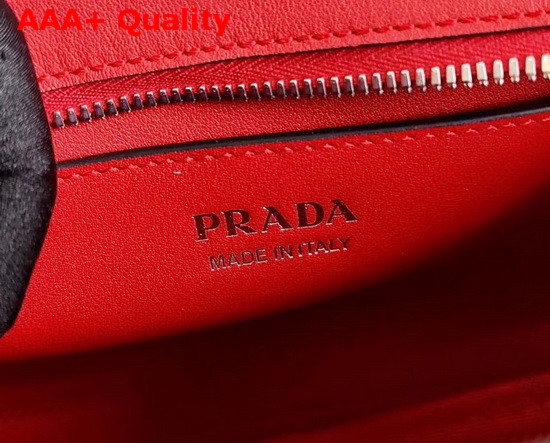 Prada Saffiano Leather Prada Monochrome Bag in Red Replica