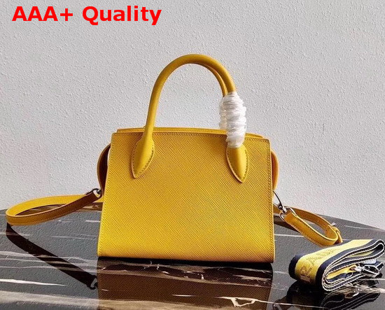 Prada Saffiano Leather Prada Monochrome Bag in Yellow Replica