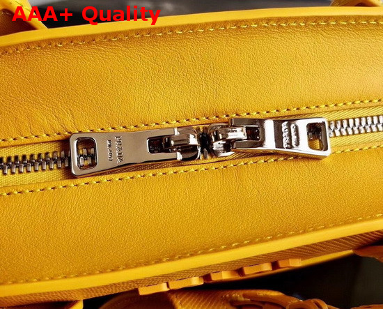 Prada Saffiano Leather Prada Monochrome Bag in Yellow Replica