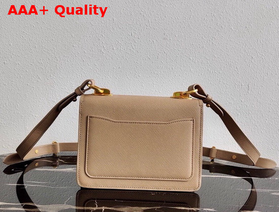 Prada Saffiano Leather Prada Symbole Bag Cameo Beige 1BD270 Replica